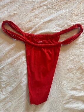 Monday Swimwear chili Pepper Red High-Cut Bikini Bottom